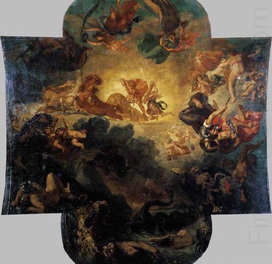 Eugene Delacroix Apollo Vanquishing the Python china oil painting image